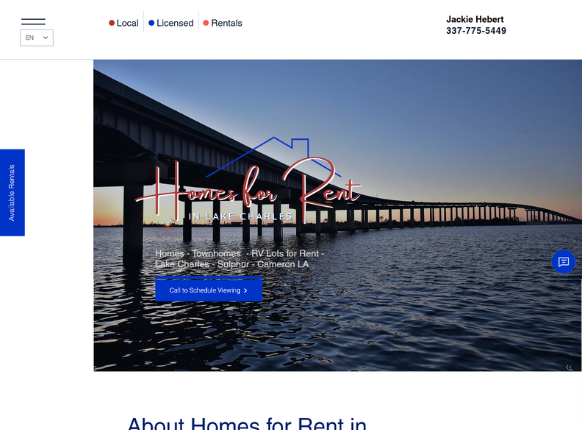 homes for rent in lake charles la - website design - social media managment - online listings managments - lake charles la